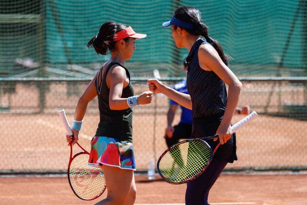 Misaki Doi tennis player from Japan and Su-Wei Hsieh tennis player from Taiwan during WTA, Tennis Damen 250 Emilia-Romagna Open 2021, Tennis Internationals in Parma, Italy, May 20 2021  Copyright: xLiveMedia RobertaxCorradinx xIPAx xLiveMediax 0