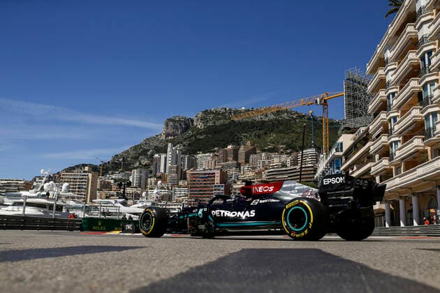44 Lewis Hamilton GBR, Mercedes AMG Petronas F1 Team , F1 Grand Prix of Monaco at Circuit de Monaco on May 20, 2021 in Monte Carlo, Monaco Photo by HOCH ZWEI Monte Carlo Monaco