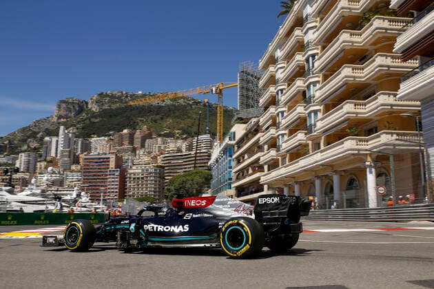44 Lewis Hamilton GBR, Mercedes AMG Petronas F1 Team , F1 Grand Prix of Monaco at Circuit de Monaco on May 20, 2021 in Monte Carlo, Monaco Photo by HOCH ZWEI Monte Carlo Monaco