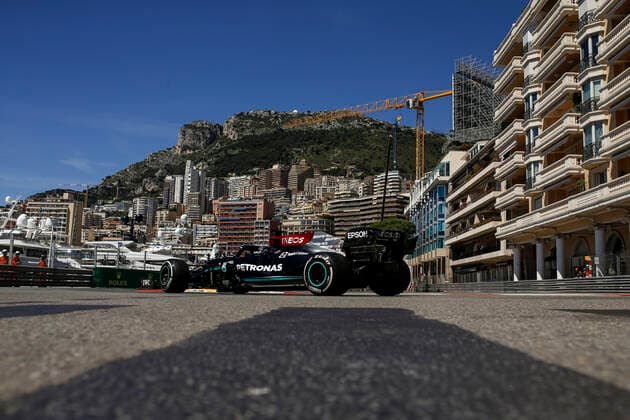 44 Lewis Hamilton GBR, Mercedes AMG Petronas F1 Team , F1 Grand Prix of Monaco at Circuit de Monaco on May 20, 2021 in Monte Carlo, Monaco Photo by HOCH ZWEI Monte Carlo Monaco