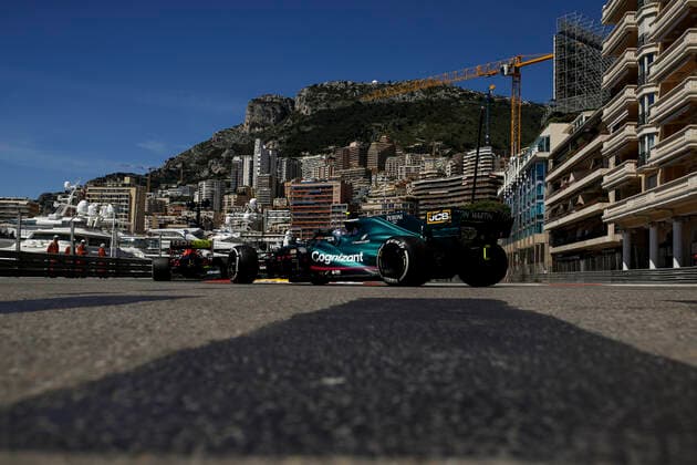 5 Sebastian Vettel GER, Aston Martin Cognizant F1 Team , F1 Grand Prix of Monaco at Circuit de Monaco on May 20, 2021 in Monte Carlo, Monaco Photo by HOCH ZWEI Monte Carlo Monaco