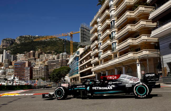 44 Lewis Hamilton GBR, Mercedes AMG Petronas F1 Team , F1 Grand Prix of Monaco at Circuit de Monaco on May 20, 2021 in Monte Carlo, Monaco Photo by HOCH ZWEI Monte Carlo Monaco