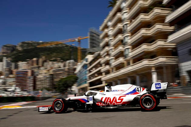 47 Mick Schumacher GER, Haas F1 Team , F1 Grand Prix of Monaco at Circuit de Monaco on May 20, 2021 in Monte Carlo, Monaco Photo by HOCH ZWEI Monte Carlo Monaco
