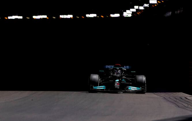 44 Lewis Hamilton GBR, Mercedes AMG Petronas F1 Team , F1 Grand Prix of Monaco at Circuit de Monaco on May 20, 2021 in Monte Carlo, Monaco Photo by HOCH ZWEI Monte Carlo Monaco