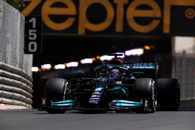 44 Lewis Hamilton GBR, Mercedes AMG Petronas F1 Team , F1 Grand Prix of Monaco at Circuit de Monaco on May 20, 2021 in Monte Carlo, Monaco Photo by HOCH ZWEI Monte Carlo Monaco