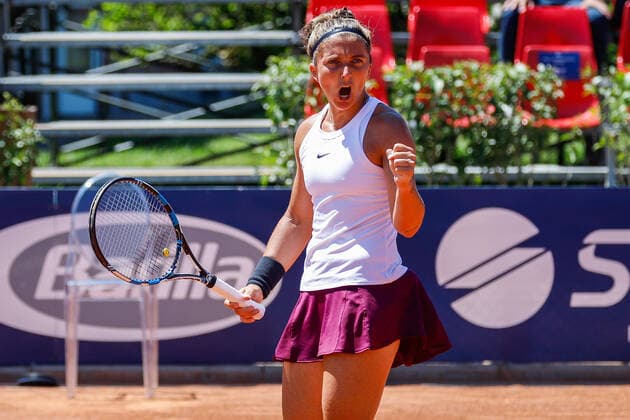 May 20, 2021, Parma, Italy: Parma, Italy, Tennis Club Parma, May 20, 2021, The Italian Tennis Player Sara Errani during the match of International WTA, Tennis Damen 250 tennis tournament in Parma, Emilia-Romagna Open during WTA 250 Emilia-Romagna Open 2021 - Tennis Internationals Tennis Internationals - WTA 250 Emilia-Romagna Open 2021, parma, Italy - ZUMAl164 20210520_zsa_l164_036 Copyright: xRobertaxCorradinx