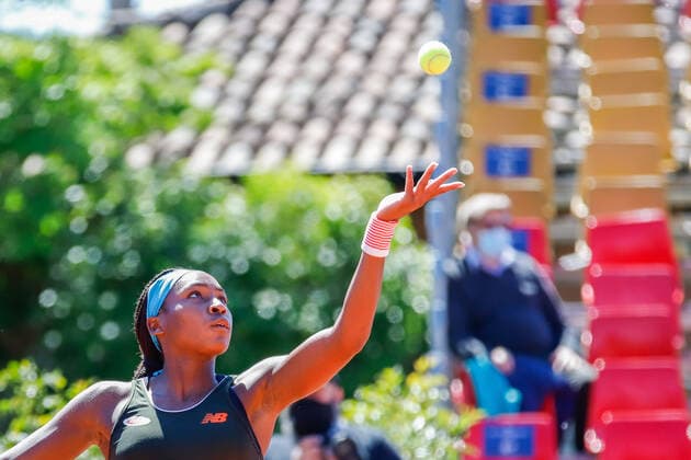 The American tennis player Cori Gauff during the match of International WTA, Tennis Damen 250 tennis tournament in Parma, Emilia-Romagna Open during WTA 250 Emilia-Romagna Open 2021, Tennis Internationals in Parma, Italy, May 20 2021  Copyright: xLiveMedia RobertaxCorradinx xIPAx xLiveMediax 0