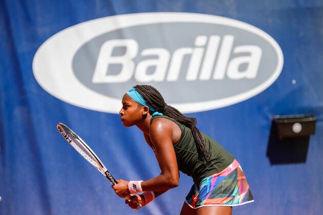 The American tennis player Cori Gauff during the match of International WTA, Tennis Damen 250 tennis tournament in Parma, Emilia-Romagna Open sponsored by Barilla during WTA 250 Emilia-Romagna Open 2021, Tennis Internationals in Parma, Italy, May 20 2021  Copyright: xLiveMedia RobertaxCorradinx xIPAx xLiveMediax 0