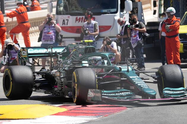 FORMULA 1 GRAND PRIX DE MONACO 2021, 20 23 05 2021 20 05 2021, Monaco Circuit, Monte Carlo, FORMULA 1 GRAND PRIX DE MONACO 2021, 20 23 05 2021 , in picture Sebastian Vettel DEU 5 , Aston Martin Cognizant Formula One Team nordphotoxGmbHx xBratic nph00250