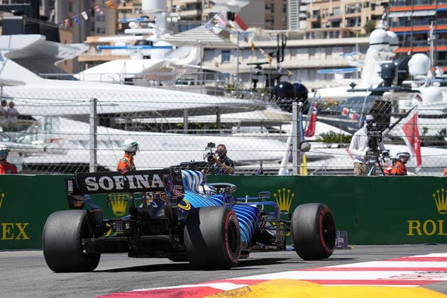 FORMULA 1 GRAND PRIX DE MONACO 2021, 20 23 05 2021 20 05 2021, Monaco Circuit, Monte Carlo, FORMULA 1 GRAND PRIX DE MONACO 2021, 20 23 05 2021 , pictured George Russel GBR 63 , Williams Racing nordphotoxGmbHx xBratic nph00250