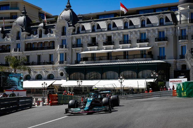 05 VETTEL Sebastian (ger), Aston Martin F1 AMR21, action during the 2021 Formula One World Championship, WM, Weltmeisterschaft Grand Prix of Monaco from on May 20 to 23 in Monaco FORMULE 1 : Grand prix de Monaco - Essais - Monaco - 20 05 2021 DPPI Panoramic 