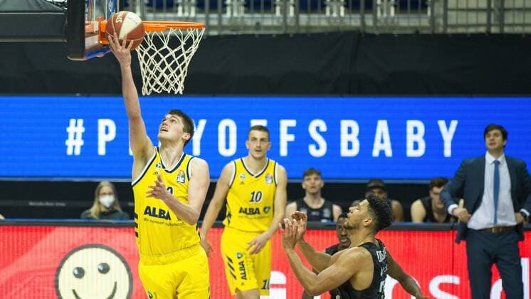 Ben Lammers Alba 50, 20 05 2021, BBL, Alba Berlin vs Hamburg Towers, at Mercedes Benz Arena, GER, Berlin, BBL,20 05 2021, BBL, Playoff VF, Alba vs Hamburg Towers Berlin Copyright: xUwexKoch Eibner-Pressefotox EP_UKH
