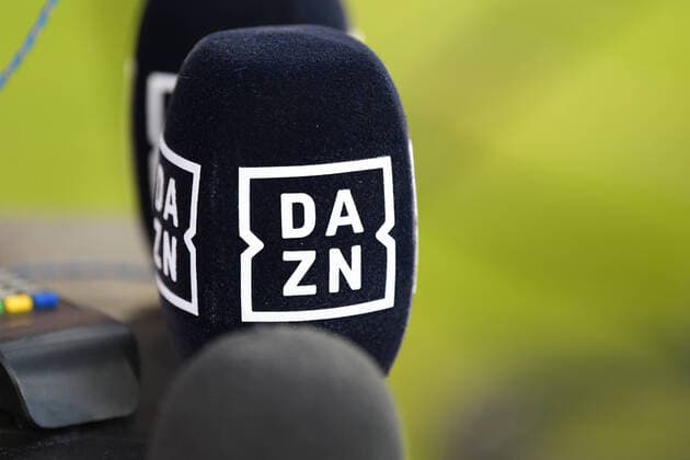 Photo Claudio Grassi LaPresse May 20, 2021 Monza (MB) Italy soccer AC Monza vs AS Cittadella - Italian Football Championship League Serie BKT 2020 2021 - U-Power Stadium. In the pic: DAZN microphone  Copyright: xClaudioxGrassi LaPressex