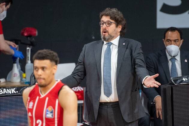 Head Coach Andrea Trinchieri FC Bayern , FC Bayern Basketball vs HAKRO Merlins Crailsheim, BBL Playoffs, Quarterfinals, 21 05 2021 Munich Bavaria Germany Copyright: xkolbert-press UlrichxGamelx