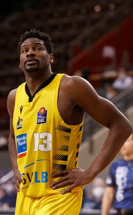 21 05 2021, Basketball, BBL 2020 2021, Quarterfinals, 2 Matchday, MHP RIESEN Ludwigsburg Brose Bamberg, GER, Ludwigsburg, MHPArena picture v li Yorman Polas Bartolo MHP RIESEN Copyright: HMBxMedia xHeikoxBecker