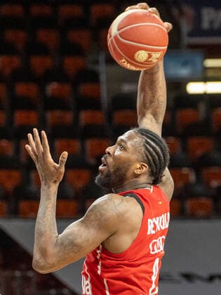 Bayerns 8 Jalen REYNOLDS basketball, Bayern Crailsheim, BBL playoff, quarterfinal, 2 game, 2020 2021 season, on 21 5 2021 in Munich, A U D I D O M E, Germany Source Copyright Credit Oryk HAIST. xx