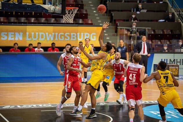 , MHP Riesen Ludwigsburg vs Brose Bamberg, Basketball, Bundesliga, Playoffs, Game 2, easycredit BBL, 21 05 2021, MHP Riesen Ludwigsburg vs Brose Bamberg, Basketball, Bundesliga, Playoffs, Game 2, easycredit BBL, 21 05 2021 Ludwigsburg Copyright: xEibner-Pressefoto SaschaxWaltherx EP_swa