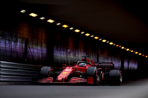 May 22, 2021, Montecarlo, Monaco: CHARLES LECLERC of Monaco and Scuderia Ferrari drives during practice of the 2021 FIA Formula 1 Monaco Grand Prix in Montecarlo, Monaco. Montecarlo Monaco - ZUMAg147 20210522_zap_g147_004 Copyright: xJamesxGasperottix