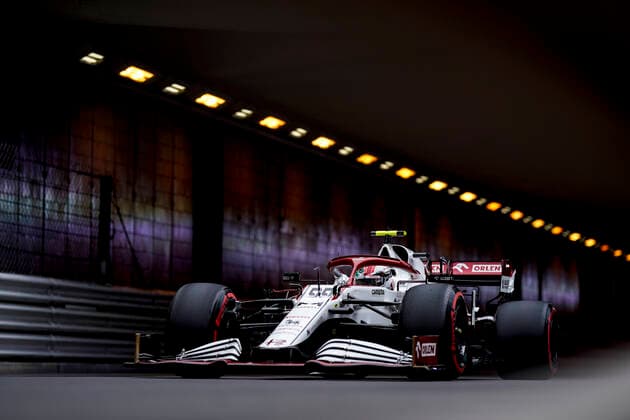 May 22, 2021, Montecarlo, Monaco: ANTONIO GIOVINAZZI of Italy and Alfa Romeo Racing drives during practice of the 2021 FIA Formula 1 Monaco Grand Prix in Montecarlo, Monaco. Montecarlo Monaco - ZUMAg147 20210522_zap_g147_006 Copyright: xJamesxGasperottix