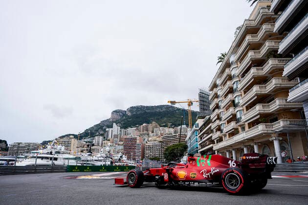May 22, 2021, Montecarlo, Monaco: CHARLES LECLERC of Monaco and Scuderia Ferrari drives during practice of the 2021 FIA Formula 1 Monaco Grand Prix in Montecarlo, Monaco. Montecarlo Monaco - ZUMAg147 20210522_zap_g147_025 Copyright: xJamesxGasperottix