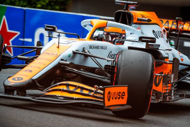 03 RICCIARDO Daniel (aus), McLaren MCL35M, action during the 2021 Formula One World Championship, WM, Weltmeisterschaft Grand Prix of Monaco from on May 20 to 23 in Monaco - FORMULE 1 : Grand prix de Monaco - Essais - Monaco - 22 05 2021 DPPI PANORAMIC  00121009__GDN2250