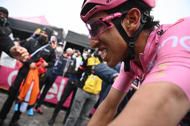 Sport Bilder des Tages Photo Marco Alpozzi LaPresse May 22, 2021 Italy Cycling Giro d Italia 2021 - 104th edition - Stage 14 - from Cittadella to Monte Zoncolan In the pic:BERNAL GOMEZ Egan Arley (COL) (INEOS GRENADIERS)  Copyright: xMarcoxAlpozzix LaPressex