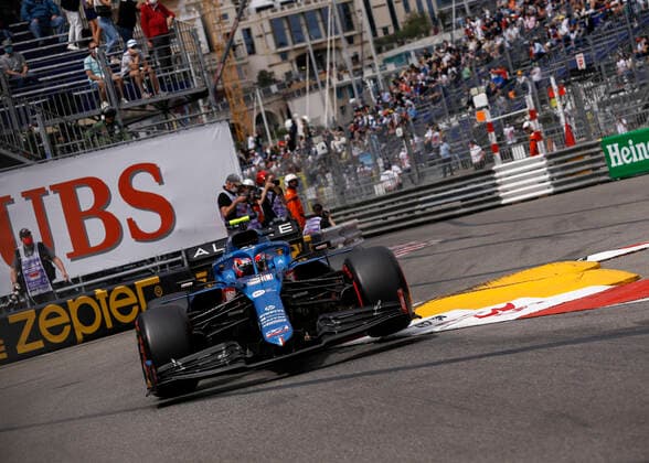 31 Esteban Ocon FRA, Alpine F1 Team , F1 Grand Prix of Monaco at Circuit de Monaco on May 22, 2021 in Monte Carlo, Monaco Photo by HOCH ZWEI Monte Carlo Monaco