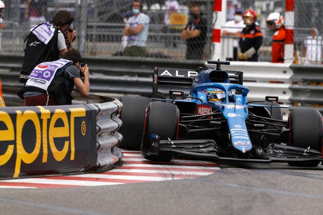 14 Fernando Alonso ESP, Alpine F1 Team , F1 Grand Prix of Monaco at Circuit de Monaco on May 22, 2021 in Monte Carlo, Monaco Photo by HOCH ZWEI Monte Carlo Monaco
