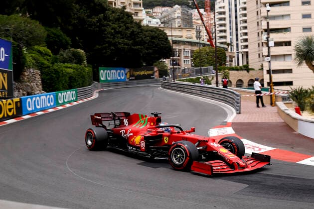 16 Charles Leclerc MON, Scuderia Ferrari Mission Winnow , F1 Grand Prix of Monaco at Circuit de Monaco on May 22, 2021 in Monte Carlo, Monaco Photo by HOCH ZWEI Monte Carlo Monaco