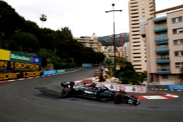 77 Valtteri Bottas FIN, Mercedes AMG Petronas F1 Team , F1 Grand Prix of Monaco at Circuit de Monaco on May 22, 2021 in Monte Carlo, Monaco Photo by HOCH ZWEI Monte Carlo Monaco