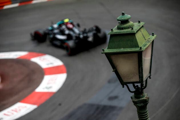 77 Valtteri Bottas FIN, Mercedes AMG Petronas F1 Team , F1 Grand Prix of Monaco at Circuit de Monaco on May 22, 2021 in Monte Carlo, Monaco Photo by HOCH ZWEI Monte Carlo Monaco