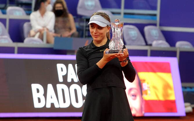 22.05.2021 Belgrade(Serbia) WTA, Tennis Damen Serbia Ladies Open Final women s tennis Paula Badosa Spain winner with trophy :