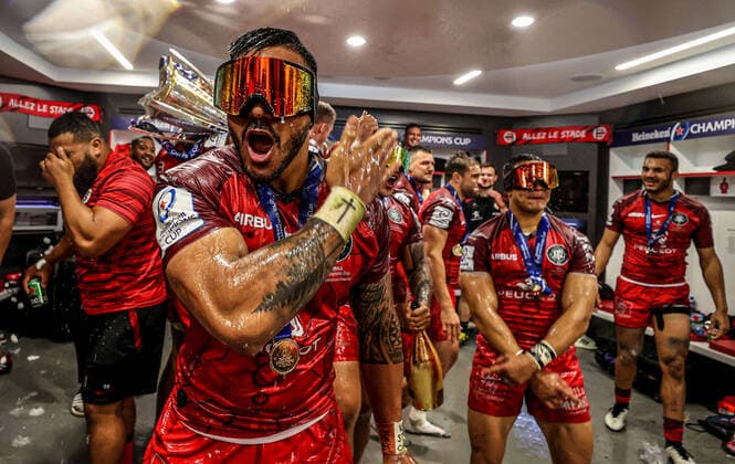Bilder des Jahres 2021, Sport 05 Mai Sport Themen der Woche KW20 Sport Bilder des Tages Heineken Champions Cup Final, Twickenham Stadium, London, England 22 5 2021 La Rochelle vs Toulouse Toulouse s Pita Ahki celebrates Pita Ahki celebrates 22 5 2021  Copyright: x INPHO DanxSheridanx AJ5I4181
