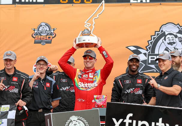 May 22, 2021, Austin: NASCAR, Motorsport, USA Xfinity Series driver Kyle Busch (54) wins the Inaugural Pit Boss 250 at the Circuit of the Americas in Austin, Texas, on May 22, 2021. Austin - ZUMAc201 20210522_zap_c201_044 Copyright: xScottxColemanx