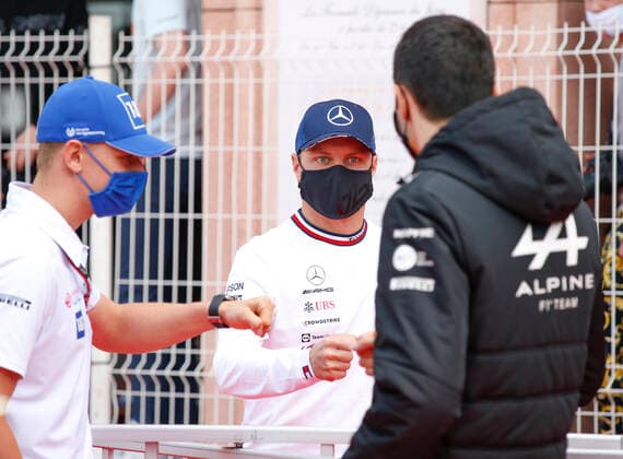 47 Mick Schumacher GER, Haas F1 Team , 77 Valtteri Bottas FIN, Mercedes AMG Petronas F1 Team , F1 Grand Prix of Monaco at Circuit de Monaco on May 23, 2021 in Monte Carlo, Monaco Photo by HOCH ZWEI Monte Carlo Monaco