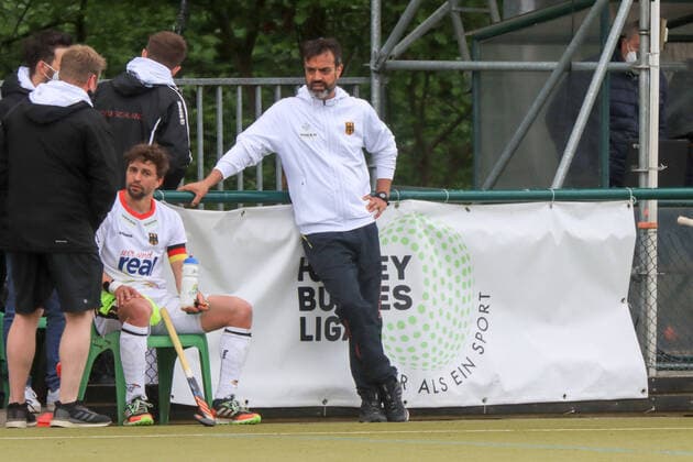 Hockey l I Men I Season 2021 I International I Test Match I Germany Canada I 23 05 2021 AL SAADI Kais Coach, Germany Hamburg UHC Arena Wesselblek Hamburg Germany Copyright: xLobeca RalfxHomburgx