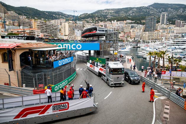 The drivers parade during the 2021 Formula One World Championship, WM, Weltmeisterschaft Grand Prix of Monaco from on May 20 to 23 in Monaco - FORMULE 1 : Grand prix de Monaco - Course - Monaco - 23 05 2021 DPPI PANORAMIC  00121010__GO03597