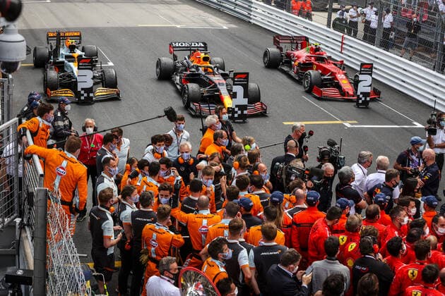 Parc fermÃ and ambiance podium during the 2021 Formula One World Championship, WM, Weltmeisterschaft Grand Prix of Monaco from on May 20 to 23 in Monaco - FORMULE 1 : Grand prix de Monaco - Course - Monaco - 23 05 2021 DPPI PANORAMIC  AV6_6047