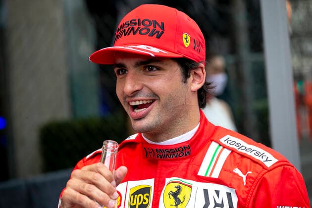 55 Carlos Sainz ESP, Scuderia Ferrari Mission Winnow , F1 Grand Prix of Monaco at Circuit de Monaco on May 23, 2021 in Monte Carlo, Monaco Photo by HOCH ZWEI Monte Carlo Monaco