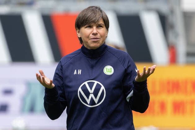 Eintracht Frankfurt VfL Wolfsburg, Womens Bundesliga Assistant Coach Ariane Hingst VfL Wolfsburg Womens Bundesliga match between Eintracht Frankfurt and VfL Wolfsburg on 23 May 2021 at Deutsche Bank Park in Frankfurt am Main , Frankfurt am Main Hesse Germany Deutsche Bank Park
