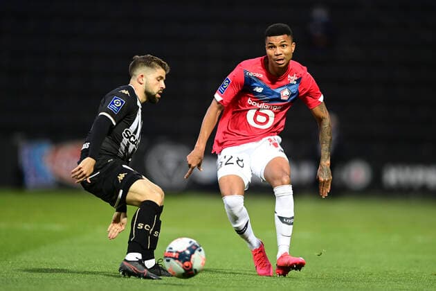 Reinildo (Losc) FOOTBALL : Sco Angers vs LOSC - 38e journee Ligue 1 Uber Eats - 23 05 2021 JBAutissier Panoramic 