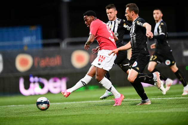 but de Jonathan David (Losc) FOOTBALL : Sco Angers vs LOSC - 38e journee Ligue 1 Uber Eats - 23 05 2021 JBAutissier Panoramic 