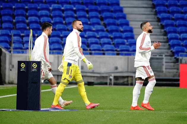 Memphis Depay (Lyon) - Anthony Lopes (Lyon) FOOTBALL : Lyon vs OGC Nice - Ligue 1 Uber Eats - Lyon - 23 05 2021 NorbertScanella PanoramiC 
