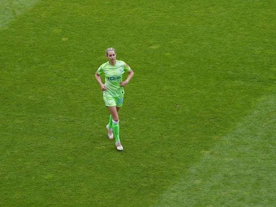 Frankfurt, Germany, May 23rd 202 Lena Goe?ling (28 VfL Wolfsburg) during the Flyeralarm Frauen-Bundesliga match between Eintracht Frankfurt and VfL Wolfsburg at Deutsche Bank Park in Frankfurt, Germany. Flyeralarm Frauen-Bundesliga - Eintracht Frankfurt v VfL Wolfsbu 