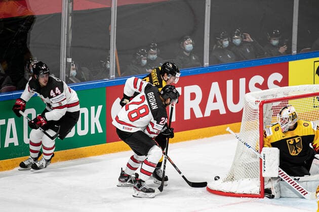 May 24, 2021, Riga, Latvia: Riga, Latvia, Arena Riga, May 24, 2021, GER vs CAN __ 24 05 2021 during World Championship, WM, Weltmeisterschaft 2021 - Germany vs Canada - Ice hockey, Eishockey Ice Hockey - World Championship 2021 - Germany vs Canada, riga, Latvia - ZUMAl164 20210524_zsa_l164_043 Copyright: xAndreaxRex