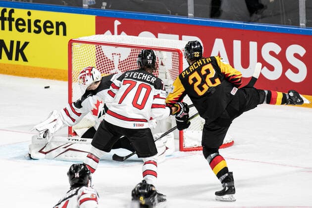 GER vs CAN __ 24 05 2021 during World Championship, WM, Weltmeisterschaft 2021 - Germany vs Canada, Ice hockey, Eishockey in Riga, Latvia, May 24 2021  Copyright: xLiveMedia AndreaxRex xIPAx xLiveMediax 0