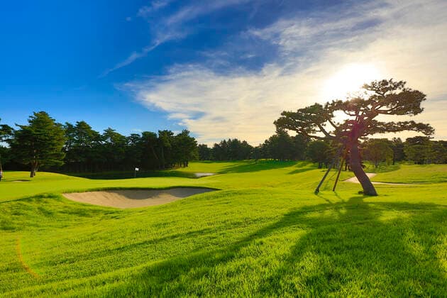FILE : Kasumigaseki Country Club 18th hole at Kasumigaseki Country Club shot in October 2016, in Kawagoe, Japan. Kasumigaseki CC is the venue for golf at the Tokyo 2020 Olympic Games, Olympische Spiele, Olympia, OS Noxthirdxpartyxsales  (63951991)