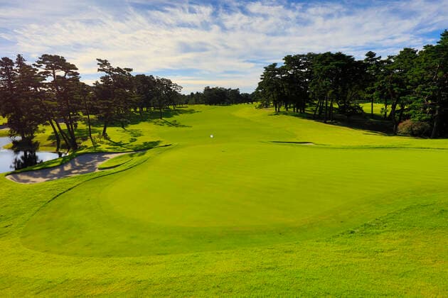 FILE : Kasumigaseki Country Club 9th hole at Kasumigaseki Country Club shot in October 2016, in Kawagoe, Japan. Kasumigaseki CC is the venue for golf at the Tokyo 2020 Olympic Games, Olympische Spiele, Olympia, OS Noxthirdxpartyxsales  (63951997)