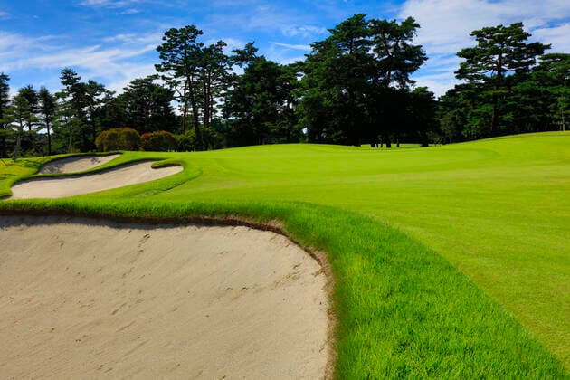 FILE : Kasumigaseki Country Club 12th hole at Kasumigaseki Country Club shot in October 2016, in Kawagoe, Japan. Kasumigaseki CC is the venue for golf at the Tokyo 2020 Olympic Games, Olympische Spiele, Olympia, OS Noxthirdxpartyxsales  (63952011)