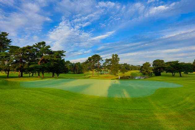 FILE : Kasumigaseki Country Club 10th hole at Kasumigaseki Country Club shot in October 2016, in Kawagoe, Japan. Kasumigaseki CC is the venue for golf at the Tokyo 2020 Olympic Games, Olympische Spiele, Olympia, OS Noxthirdxpartyxsales  (63952074)
